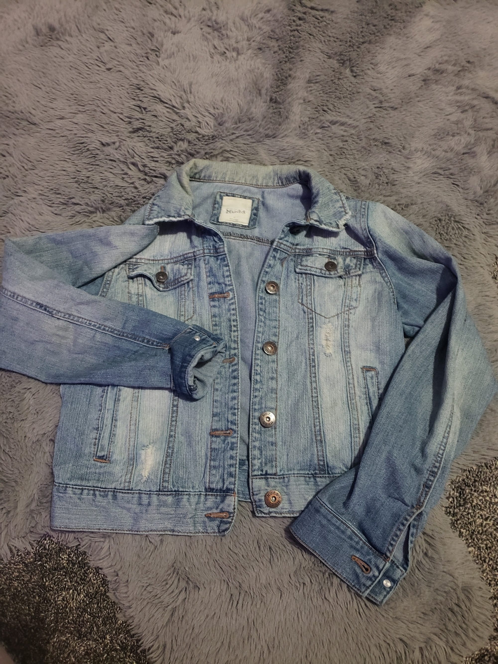Light Blue Denim Womens Jacket - Brand: Mudd